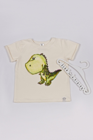 Купить футболку для мальчика или девочки с динозавром Тирекс