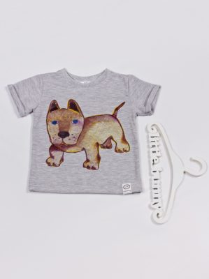 Купить детскую футболку с термо-аппликацией собаки в Днепре, Киеве, Львове, Полтаве, Харькове, Украине