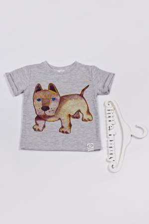 Купить детскую футболку с термо-аппликацией собаки в Днепре, Киеве, Львове, Полтаве, Харькове, Украине