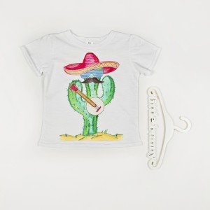 Купить стильную детскую футболку с аппликацией кактуса в Украине недорого