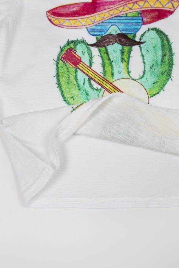 Купить ребенку трикотажную футболку с аппликацией кактус по цене украинского производителя детской одежды