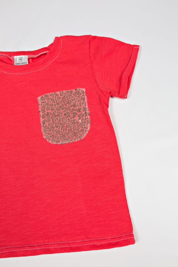 Купить футболку с пайеткой на девочку по цене производителя одежды в Украине