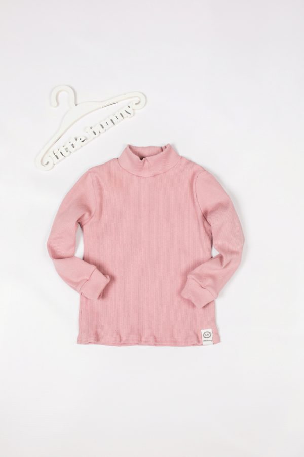 Купить детскую водолазку девочке цвет пудра в интернет магазине детской одежды от производителя Little Bunny